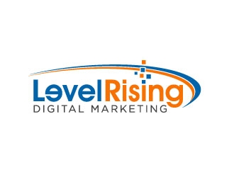 Level Rising Digital Marketing logo design by maze
