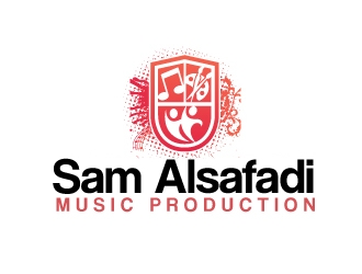 Sam Alsafadi Music Production logo design by AamirKhan