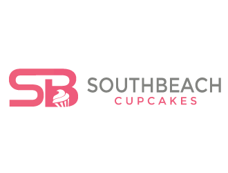 SouthBeach Cupcakes logo design by MonkDesign