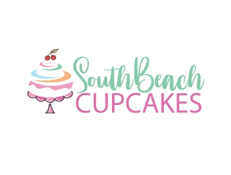 SouthBeach Cupcakes logo design by AamirKhan