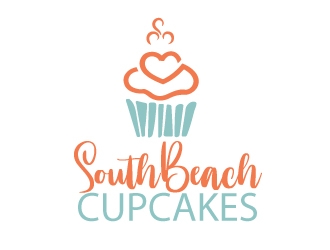 SouthBeach Cupcakes logo design by AamirKhan