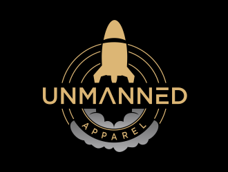 Unmanned Apparel logo design by santrie
