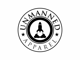 Unmanned Apparel logo design by santrie