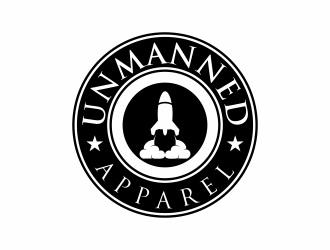 Unmanned Apparel logo design by santrie