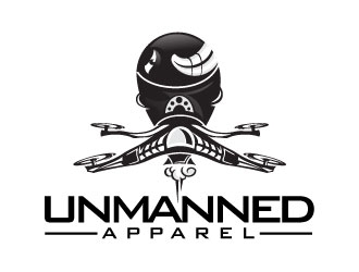 Unmanned Apparel logo design by maze