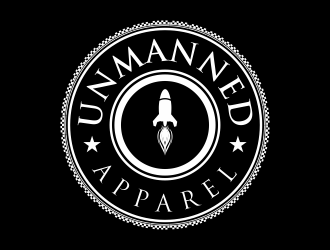 Unmanned Apparel logo design by santrie