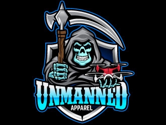 Unmanned Apparel logo design by Suvendu