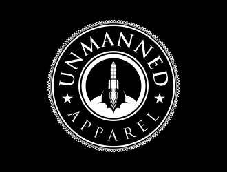 Unmanned Apparel logo design by santrie