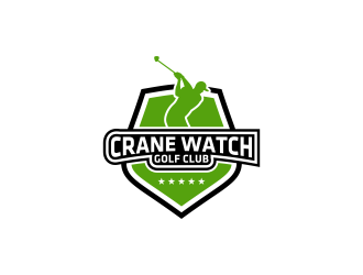 Golf Course operator. The new name is Crane Watch Golf Club.  logo design by uptogood