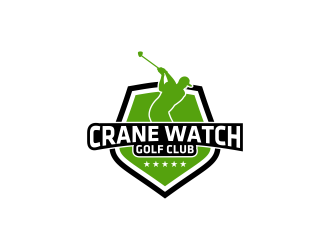 Golf Course operator. The new name is Crane Watch Golf Club.  logo design by uptogood