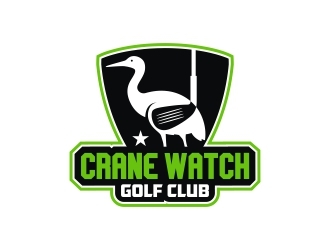 Golf Course operator. The new name is Crane Watch Golf Club.  logo design by adwebicon