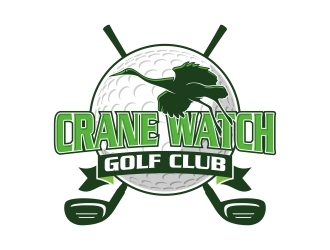 Golf Course operator. The new name is Crane Watch Golf Club.  logo design by Royan
