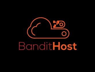 Bandit Host logo design by Suvendu