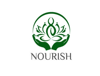 Nourish logo design by robiulrobin