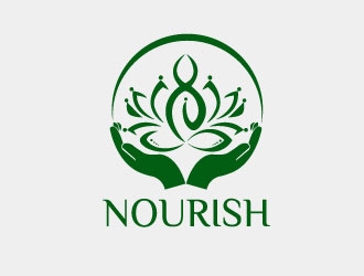 Nourish logo design by robiulrobin