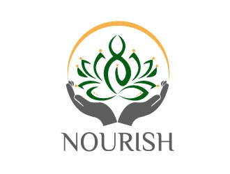 Nourish logo design by robiulrobin