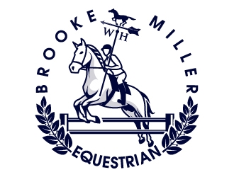 Brooke Miller Equestrian logo design by Aelius