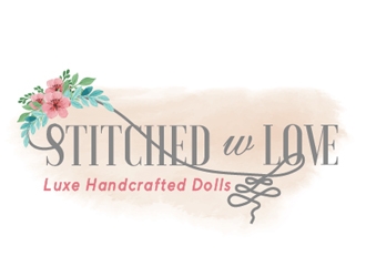 Stitched with Love logo design by Roma