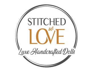 Stitched with Love logo design by Roma