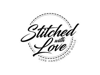 Stitched with Love logo design by pencilhand