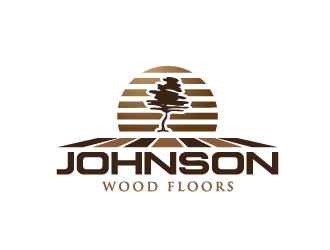 Johnson Wood Floors logo design by Marianne