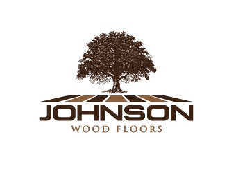 Johnson Wood Floors logo design by Marianne
