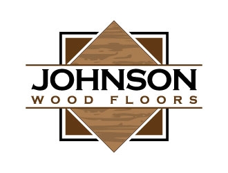 Johnson Wood Floors logo design by J0s3Ph