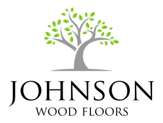 Johnson Wood Floors logo design by jetzu