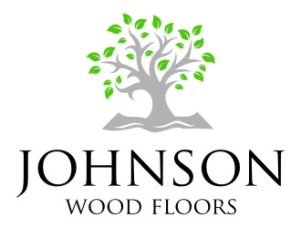 Johnson Wood Floors logo design by jetzu