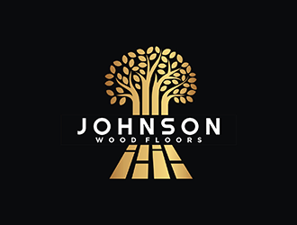 Johnson Wood Floors logo design by logolady