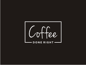 Coffee done right logo design by bricton