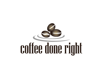 Coffee done right logo design by Marianne