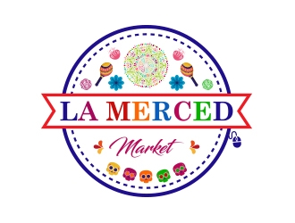 La Merced Market logo design by zubi