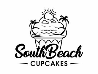 SouthBeach Cupcakes logo design by alfais