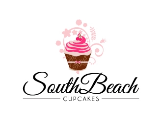 SouthBeach Cupcakes logo design by karjen