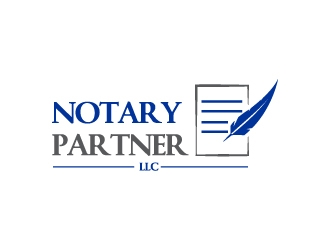 Notary Partner, LLC logo design by Erasedink