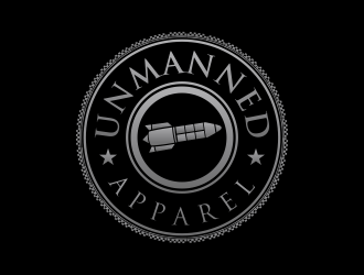 Unmanned Apparel logo design by santrie