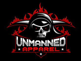 Unmanned Apparel logo design by Ultimatum