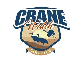 Golf Course operator. The new name is Crane Watch Golf Club.  logo design by DreamLogoDesign