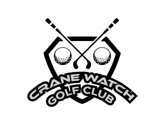 Golf Course operator. The new name is Crane Watch Golf Club.  logo design by twomindz