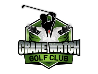 Golf Course operator. The new name is Crane Watch Golf Club.  logo design by Einstine