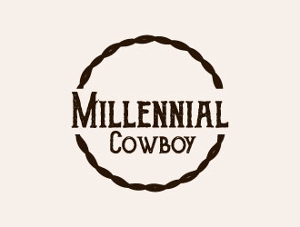 Millennial Cowboy logo design by aryamaity