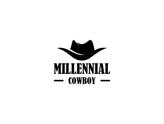 Millennial Cowboy logo design by haidar