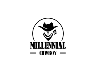 Millennial Cowboy logo design by haidar