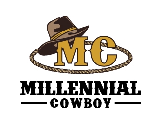 Millennial Cowboy logo design by cybil