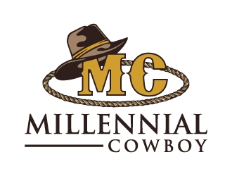 Millennial Cowboy logo design by cybil