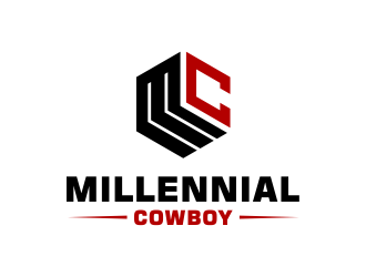 Millennial Cowboy logo design by Girly