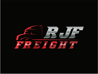 RJF Freight logo design by up2date