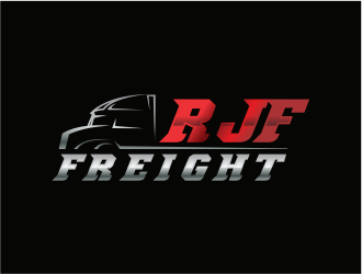 RJF Freight logo design by up2date