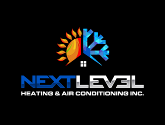 NEXT LEVEL HEATING AND AIR, INC. logo design by PRN123